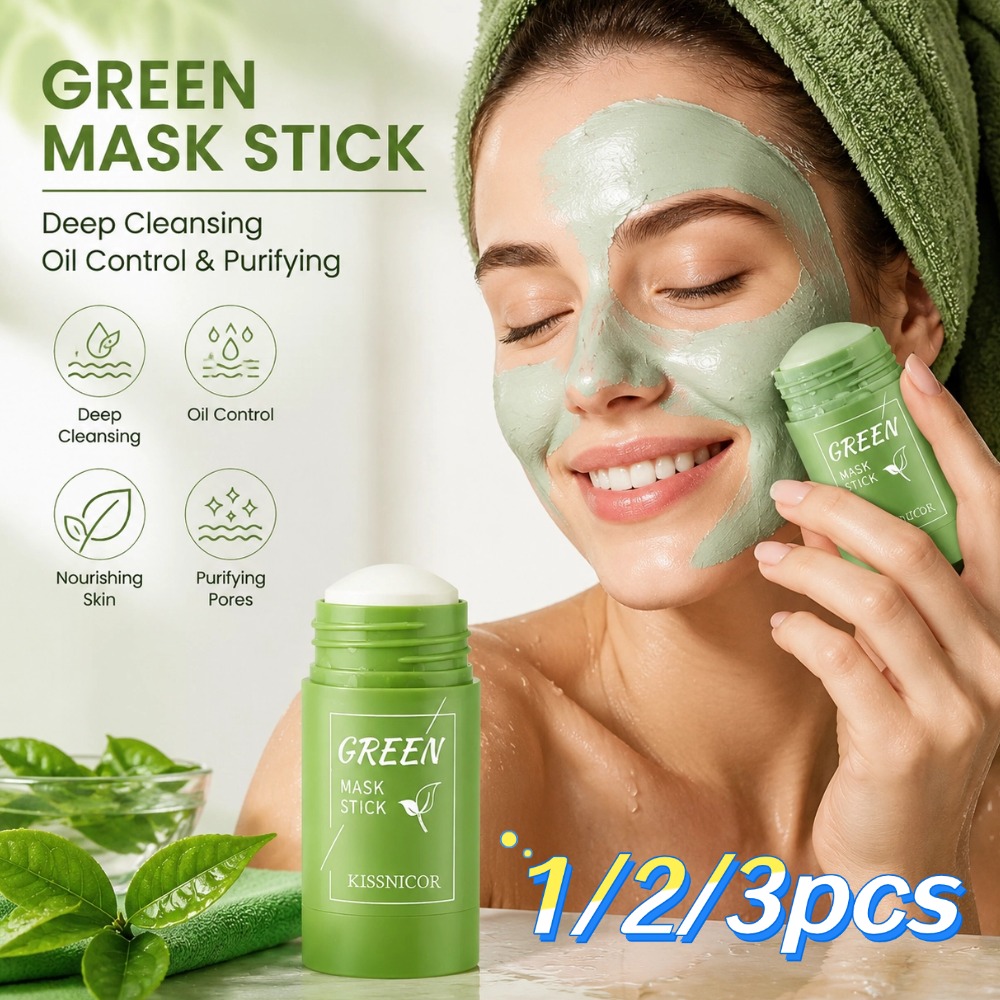 Green Tea Cleansing Clay Mask - 1/2/3pcs Groene Thee Masker Diepe Reiniging