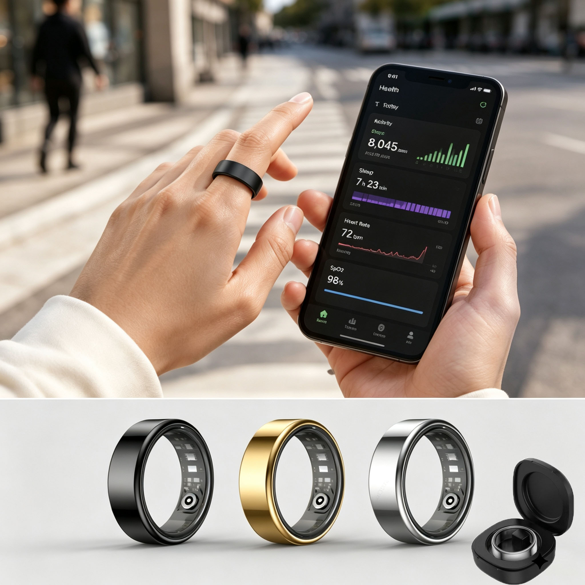Slimme Ring Hartslag Bloeddruk - Health Monitors recensie en prijs