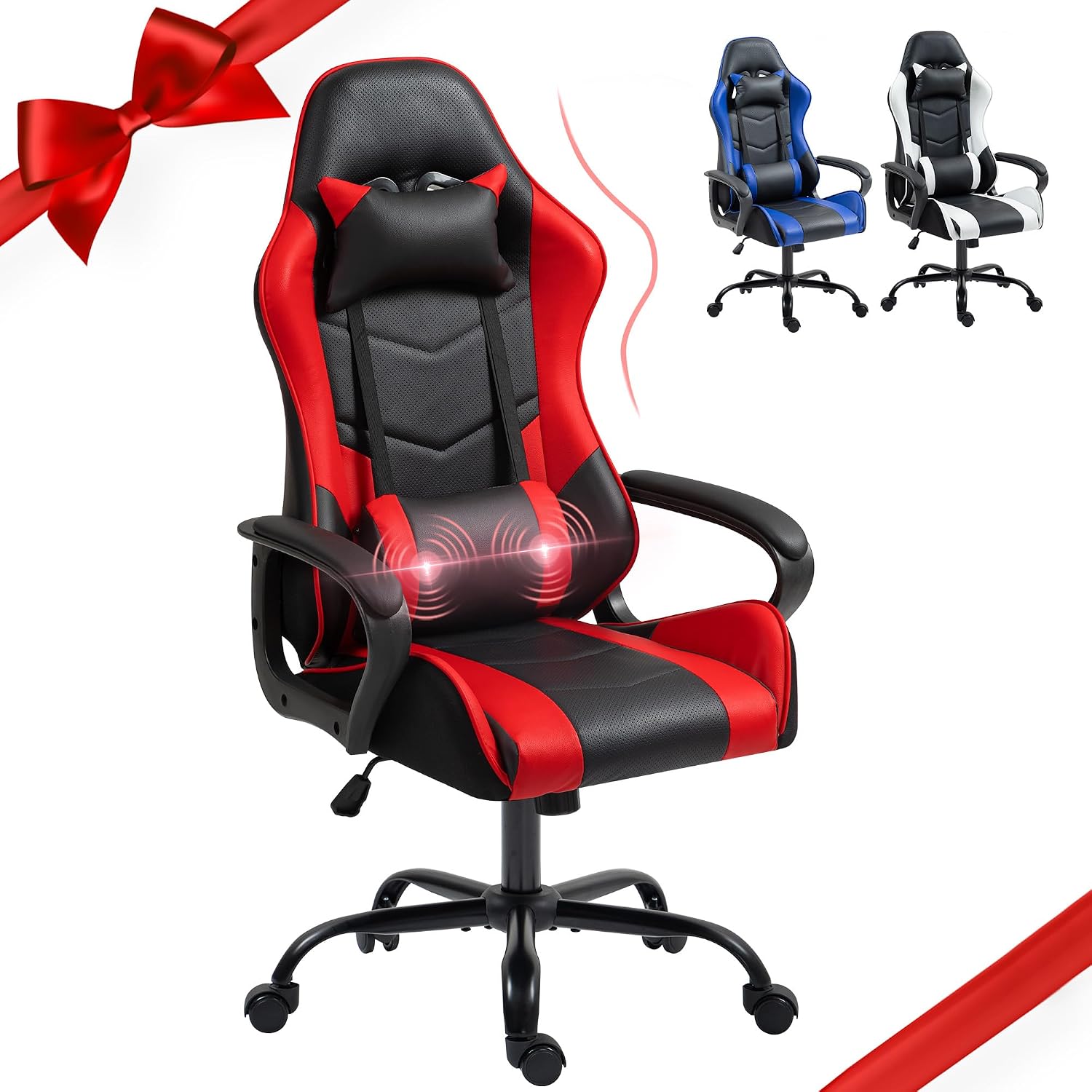 Rode ergonomische gamingstoel  - Massage recensie en prijs