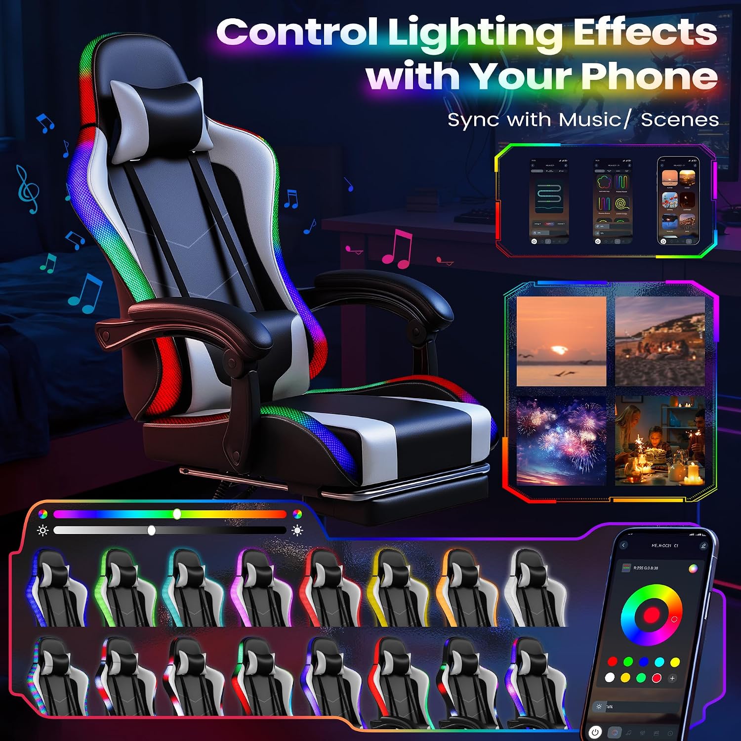 Homall gamingstoel, ergonomisc - Massage recensie en prijs